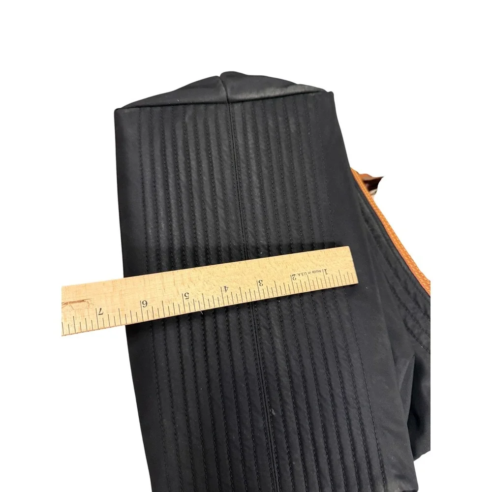 Dooney & Bourke Erica Hobo Bag Womens Black Nylon Leather Trim
